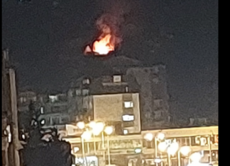 Zjarr në një shtëpi në Tetovë, një pjesë e qytetit mbetet pa energji elektrike