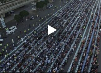 Iftari më i madh në botë, ku morrën pjesë 170 mijë agjërues (VIDEO)