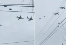 Katër bombardues bërthamorë rusë fluturojnë skaj Ukrainës